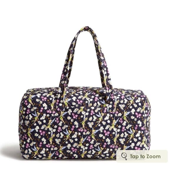 Vera Bradley Disney Large Traveler Duffel Bag in Tinker Bell’s Flight NWT